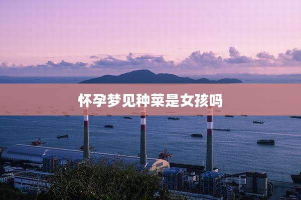 怀孕梦见种菜是女孩吗