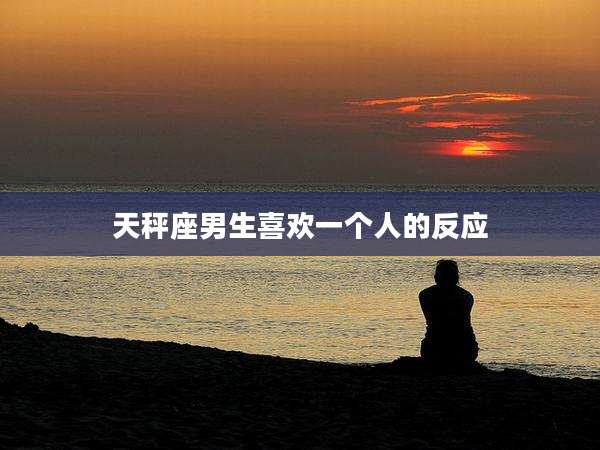 天秤座男生喜欢一个人的反应