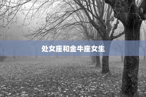 处女座和金牛座女生
