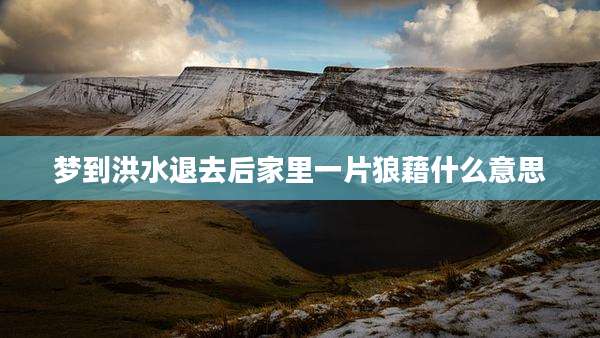 梦到洪水退去后家里一片狼藉什么意思