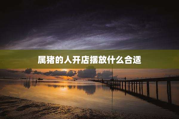 属猪的人开店摆放什么合适