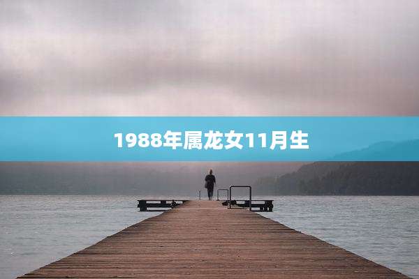 1988年属龙女11月生