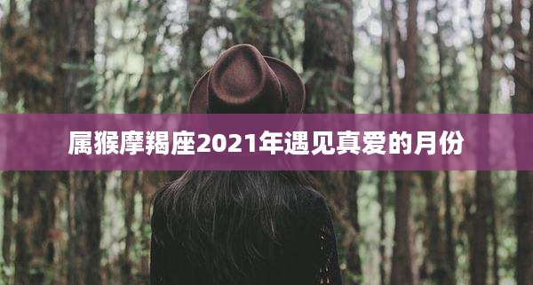 属猴摩羯座2021年遇见真爱的月份