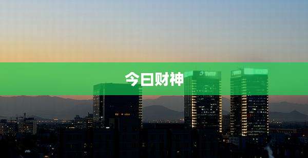 今曰财神