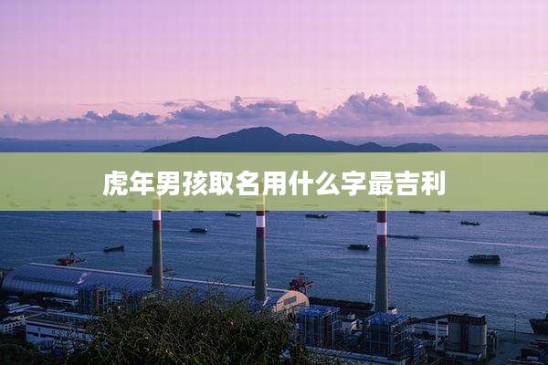 虎年男孩取名用什么字最吉利