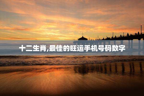 十二生肖,最佳的旺运手机号码数字