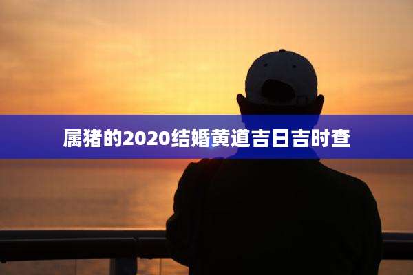 属猪的2020结婚黄道吉日吉时查
