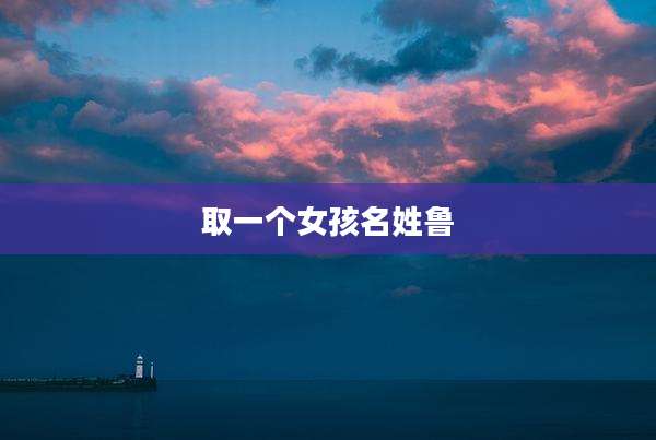 取一个女孩名姓鲁