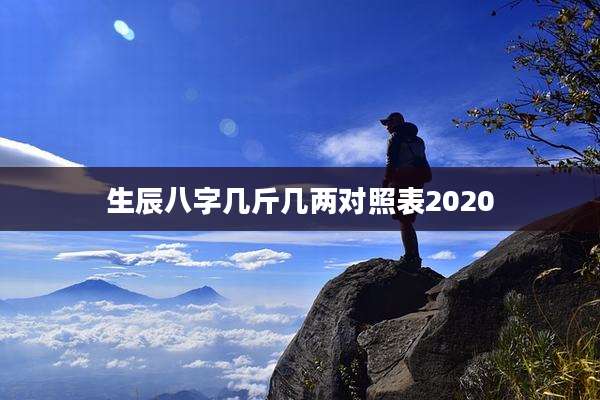 生辰八字几斤几两对照表2020