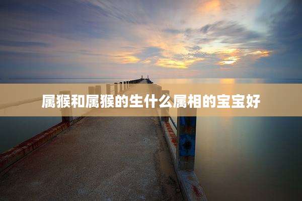 属猴和属猴的生什么属相的宝宝好