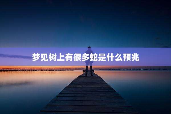 梦见树上有很多蛇是什么预兆