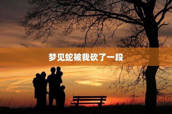 梦见蛇被我砍了一段