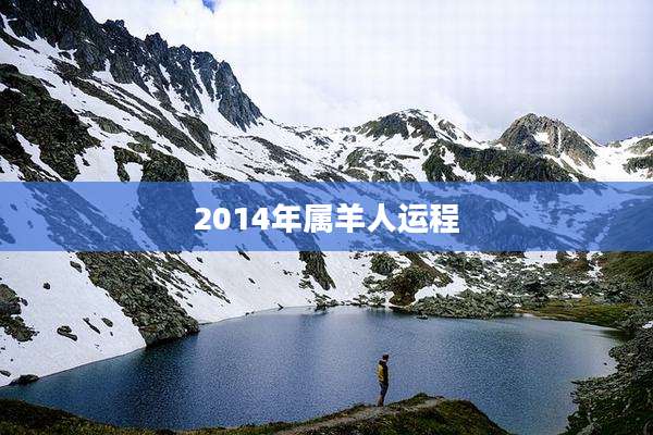 2014年属羊人运程