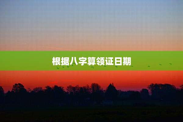 根据八字算领证日期