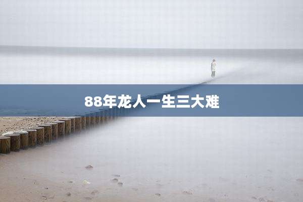 88年龙人一生三大难