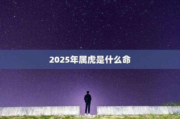 2025年属虎是什么命