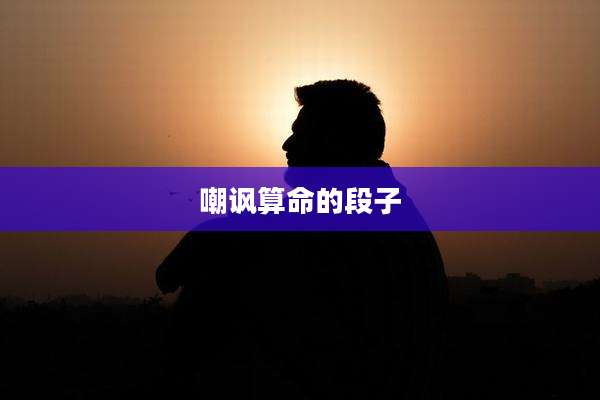 嘲讽算命的段子