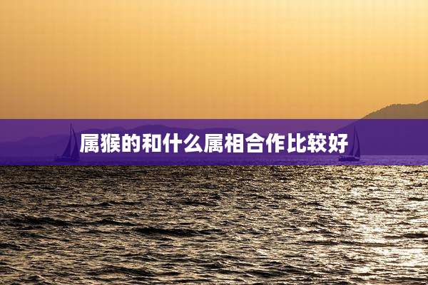 属猴的和什么属相合作比较好