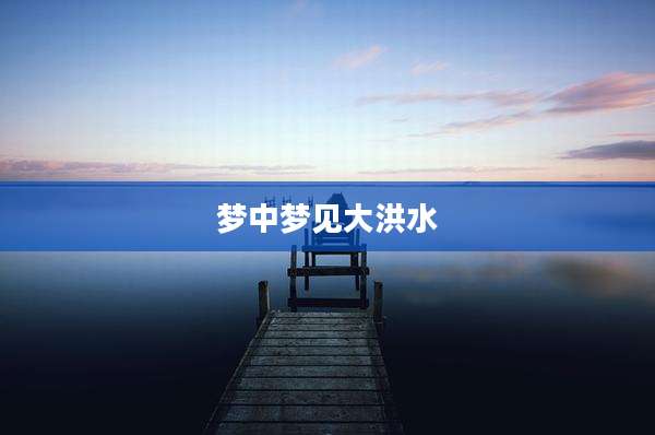 梦中梦见大洪水