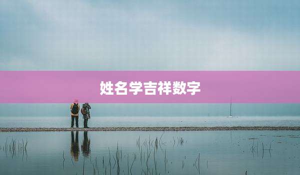 姓名学吉祥数字