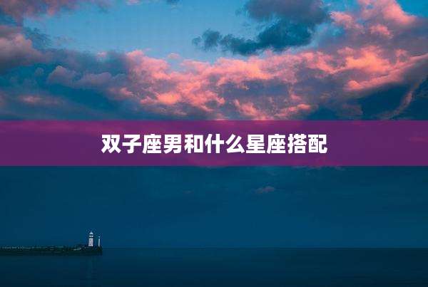 双子座男和什么星座搭配