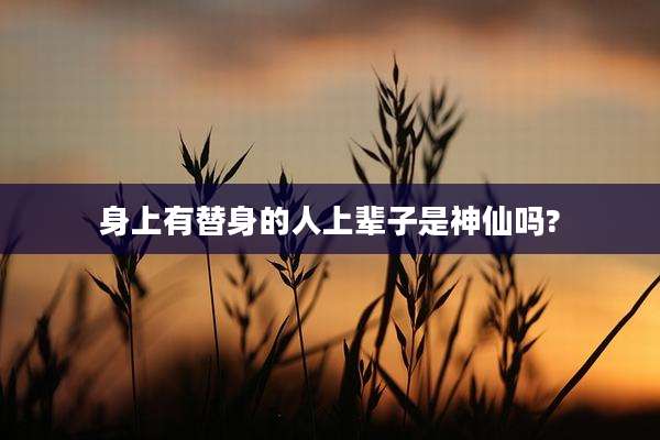身上有替身的人上辈子是神仙吗?