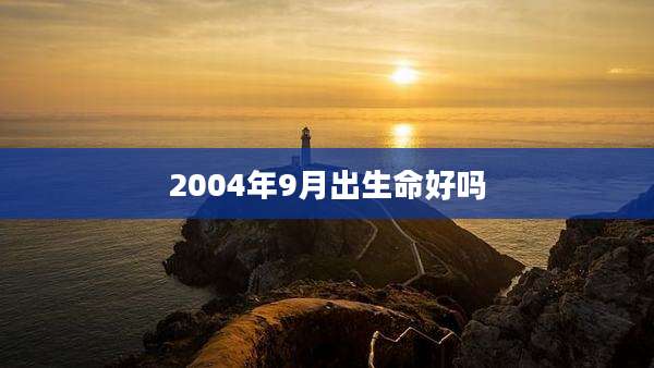 2004年9月出生命好吗
