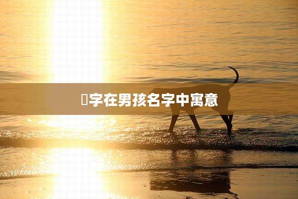 湳字在男孩名字中寓意