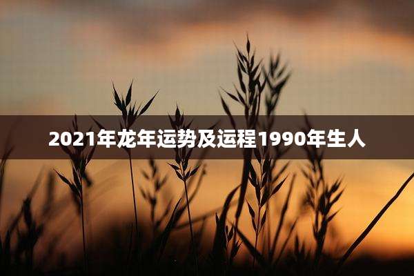 2021年龙年运势及运程1990年生人