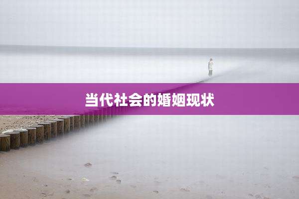 当代社会的婚姻现状