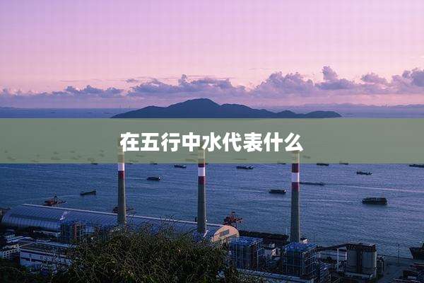 在五行中水代表什么