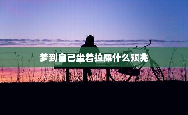 梦到自己坐着拉屎什么预兆