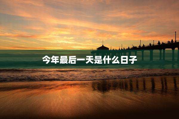 今年最后一天是什么日子