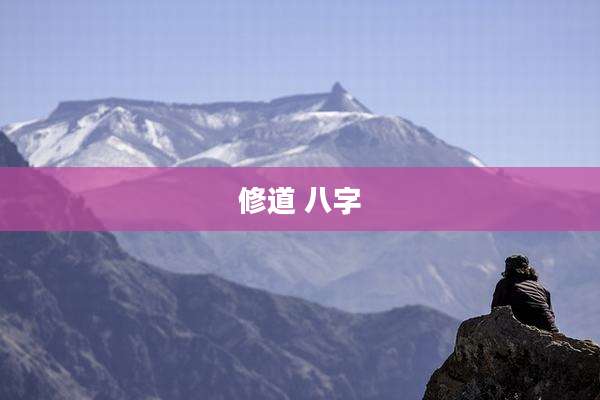 修道 八字