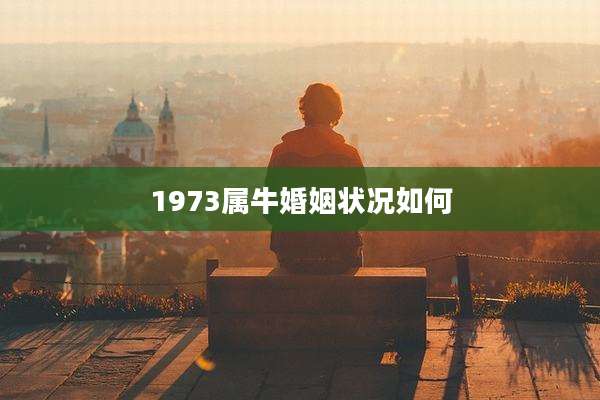 1973属牛婚姻状况如何