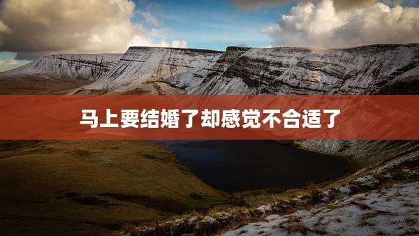 马上要结婚了却感觉不合适了