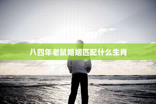 八四年老鼠婚姻匹配什么生肖