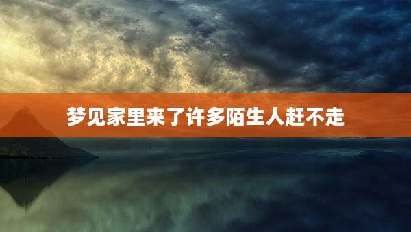 梦见家里来了许多陌生人赶不走