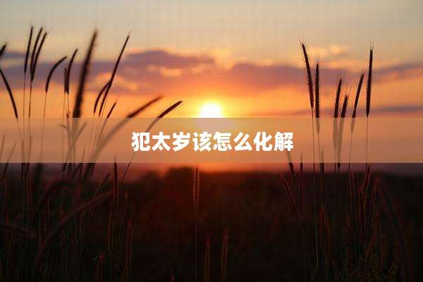 犯太岁该怎么化解