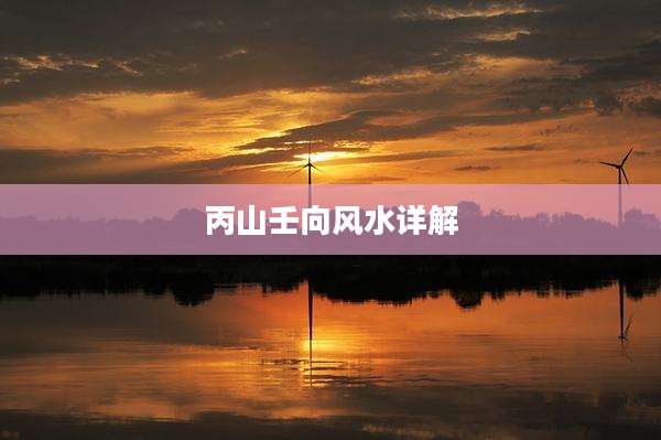 丙山壬向风水详解
