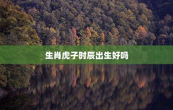 生肖虎子时辰出生好吗