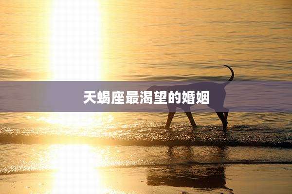 天蝎座最渴望的婚姻