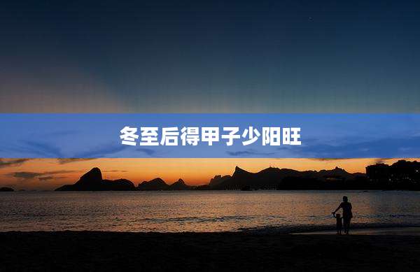 冬至后得甲子少阳旺