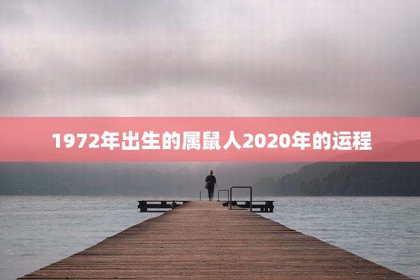 1972年出生的属鼠人2020年的运程