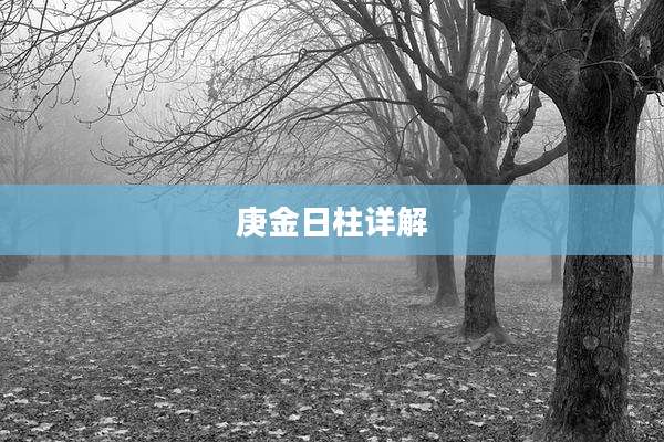 庚金日柱详解