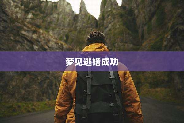 梦见逃婚成功