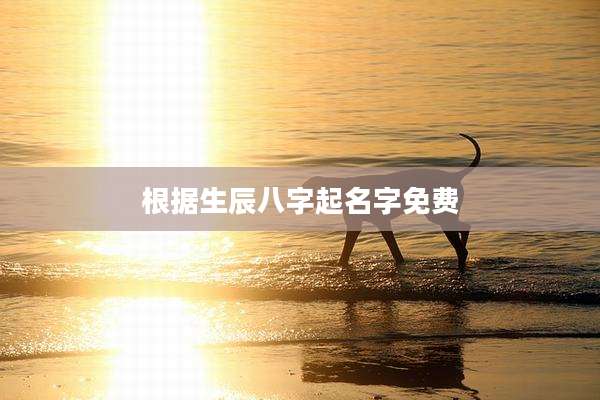 根据生辰八字起名字免费