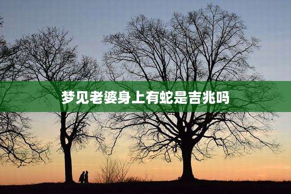 梦见老婆身上有蛇是吉兆吗