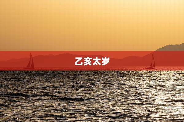 乙亥太岁