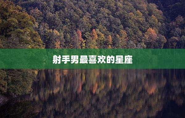 射手男最喜欢的星座